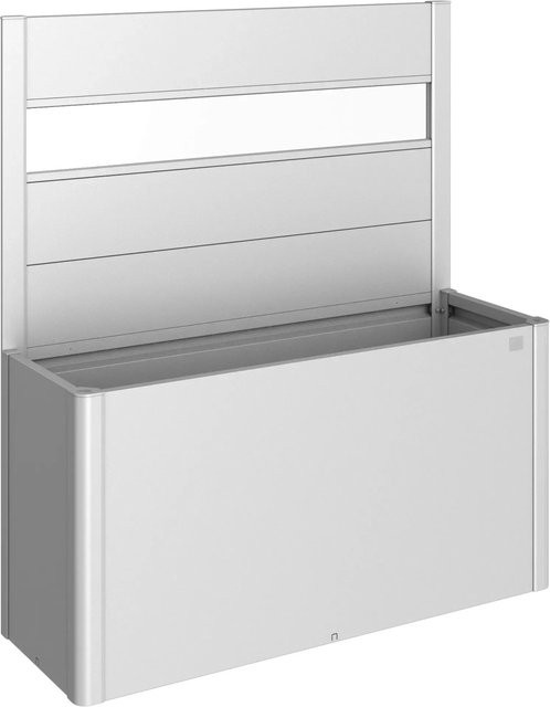 Biohort Sichtschutz Belvedere für Hochbeete aus Stahlblech und Acrylglas in Silber-Metallic - Bild 1