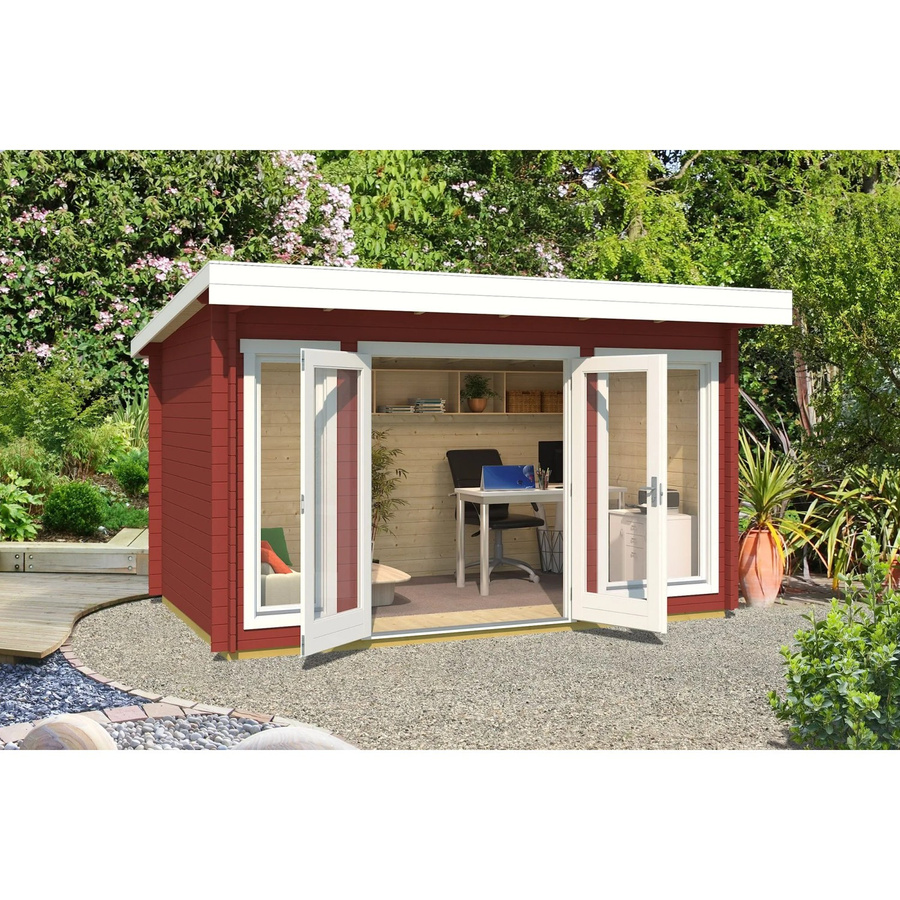 Lasita Maja Gartenhaus Dorset in Schwedenrot, B/H/T: 430 x 233,7 x 320 cm - Bild 2