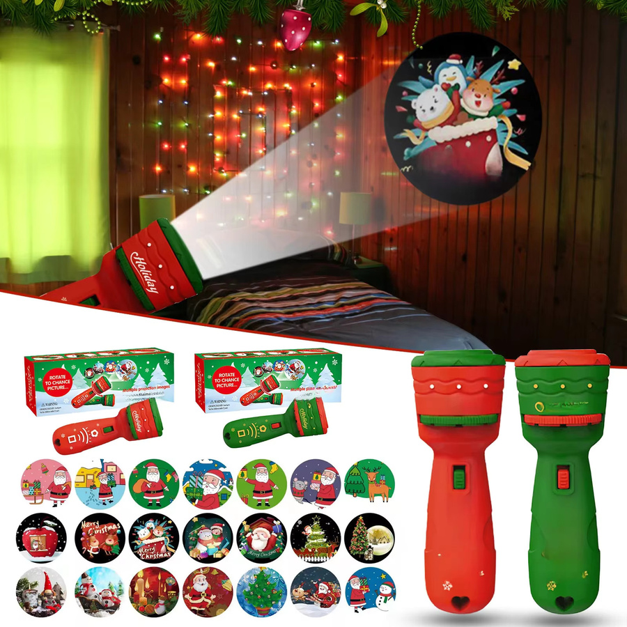 GGbell Weihnachts-Projektor-Taschenlampe Lernspielzeug mit 21 Mustern - Bild 4