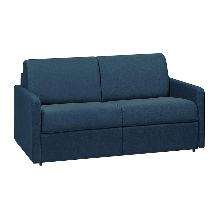 Vente-unique Schlafsofa Calife in Marineblau mit Stoffbezug und Click-Clack-Funktion - Bild 2