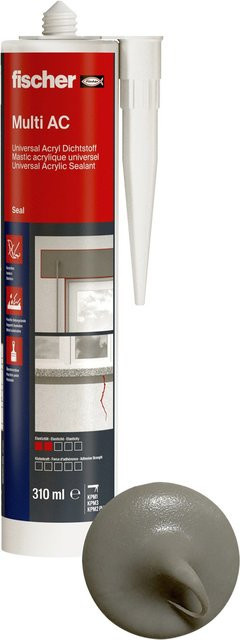 Fischer Acryldichtstoff Multi AC Grau 310 ml - Bild 1