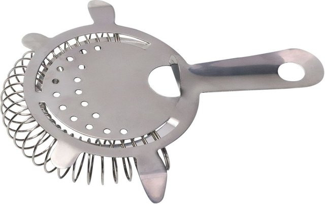 APS Barsieb aus Edelstahl rund in Silber, B/T/H: 15 x 8 x 3 cm, Ø: 11 cm - Bild 1