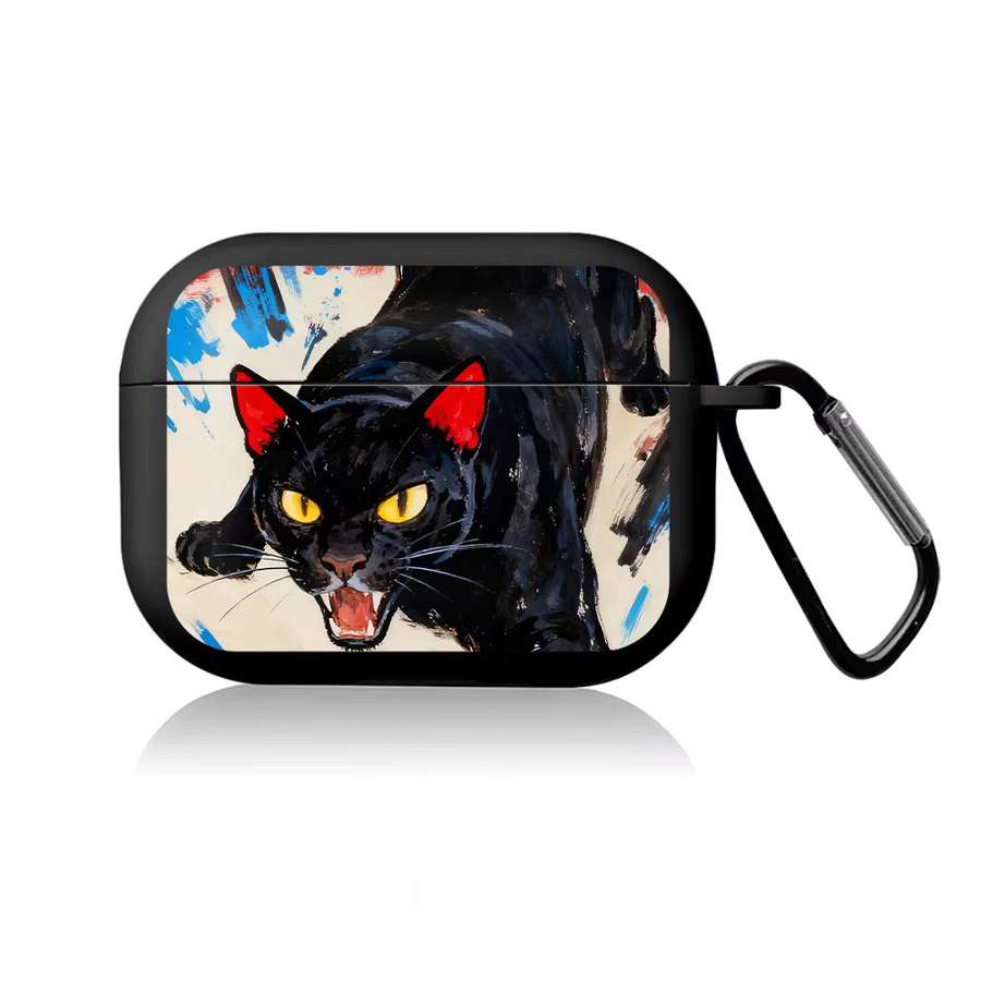 Schutzhülle Fierce Cat für Apple AirPods Pro in Multicolour - Bild 7