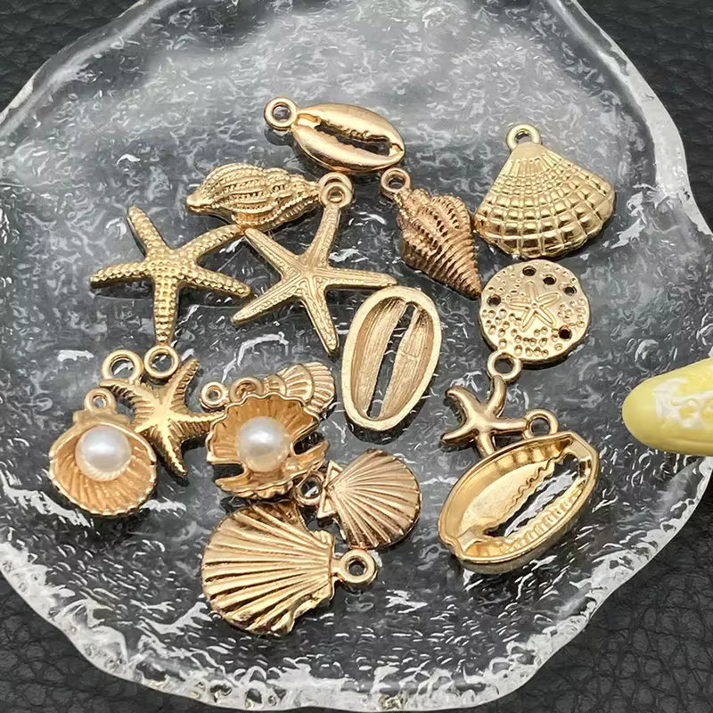 SMI Fine Charms Anhänger, Legierung, Gold, Meerestiere, Unisex - Bild 3
