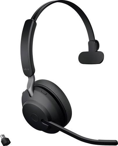 Jabra Evolve2 65 On-Ear Bluetooth Mono Headset Schwarz - Bild 1