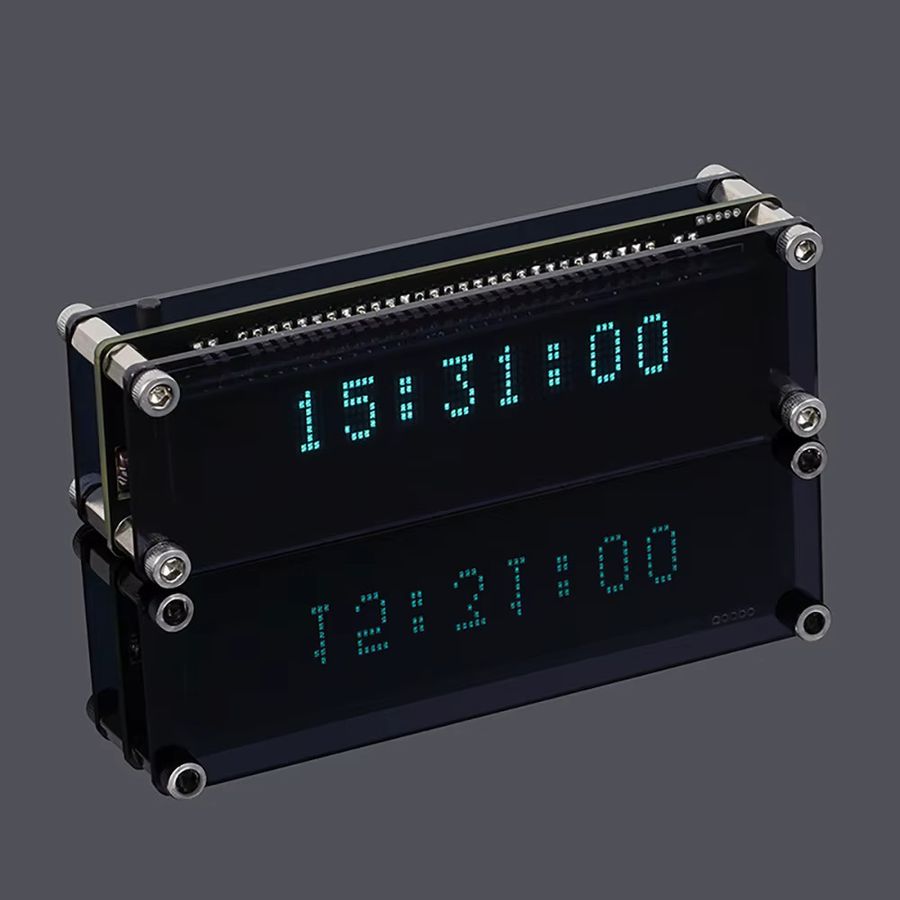 LOTHYE VFD Uhr mit Vakuum-Fluoreszenz-Display, WIFI-Anbindung, Echtzeit-Anzeige und automatischer Kalibrierung - Bild 2
