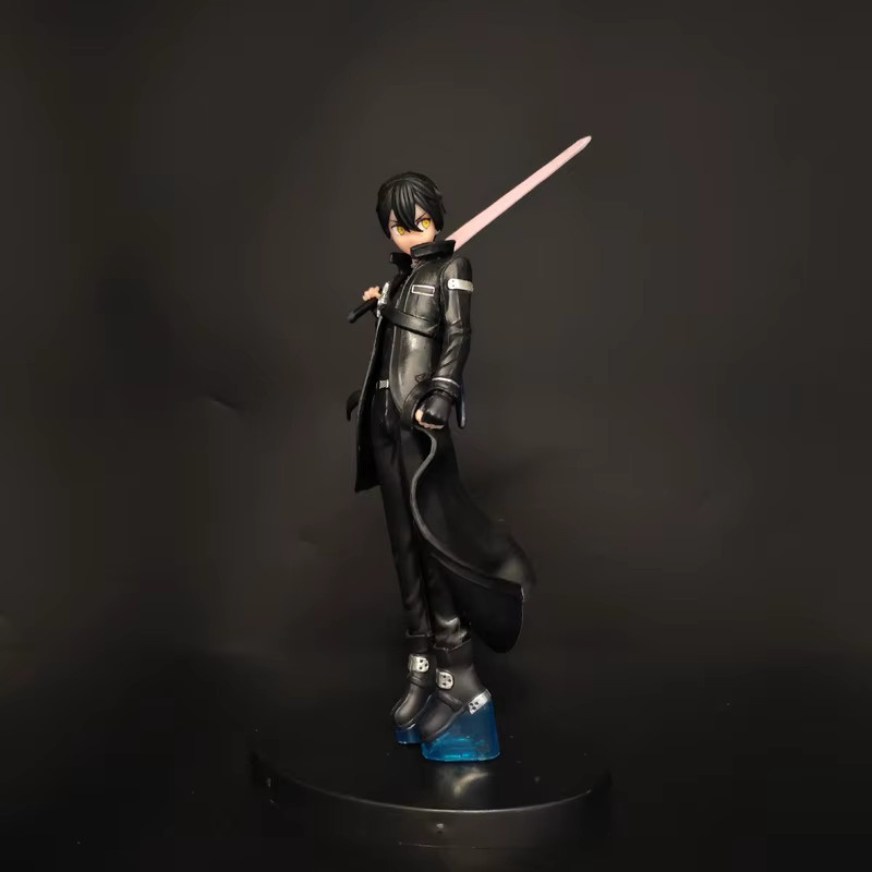 Bandai Sword Art Online Kirito Anime-Figur Schwarzer Schwertkämpfer in stehender Pose, Höhe: 17 cm - Bild 2