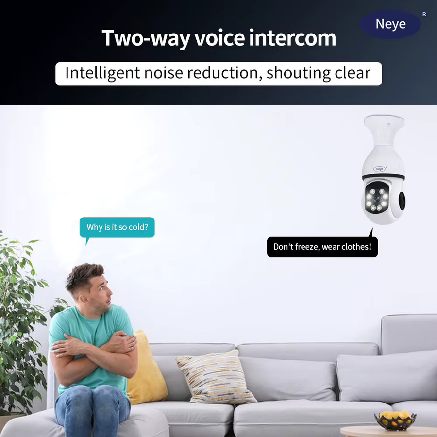 Neye S20 Smart Home Sicherheit Kamera mit 8MP 4K Auflösung, WiFi PTZ IP Kamera mit 10X Digital Zoom und automatischem Tracking in Weiß - Bild 3