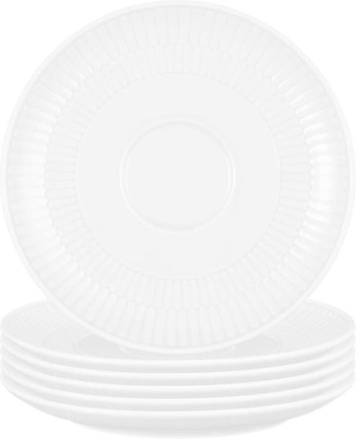 Seltmann Weiden Kombi-Untertassen Amina in Weiß, 6er Set, Durchmesser: 16 cm - Bild 1
