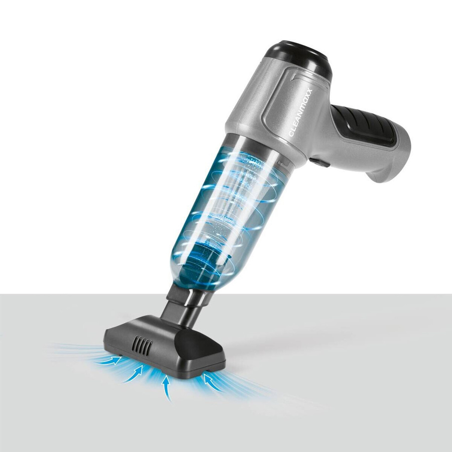 CLEANmaxx Akku-Handstaubsauger 3 in 1 mit Gebläsefunktion und HEPA-Filter, Anthrazit Schwarz, B/H/L: 17 x 23,5 x 7 cm - Bild 3
