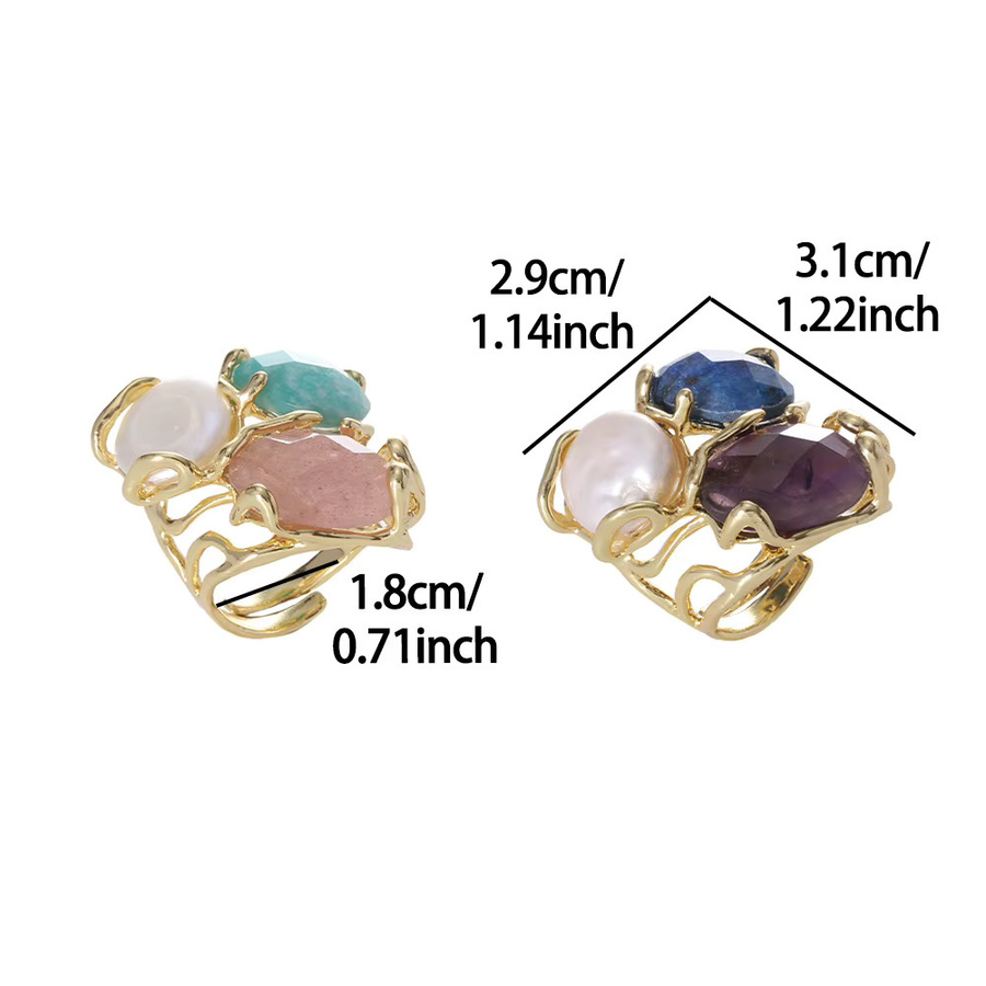 MeiceM Ring, Zinklegierung, Gold, Damen - Bild 2