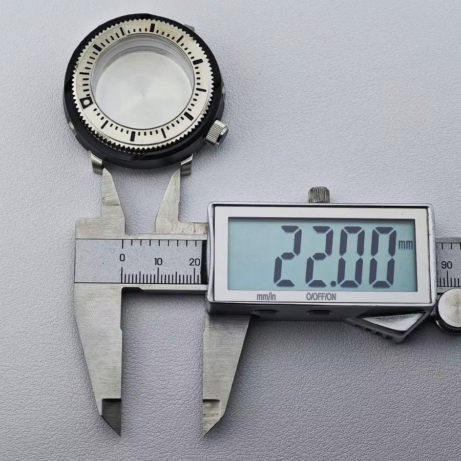 OUMASHI Uhrengehäuse Herren, 45 mm, Schwarz, Saphirglas, Uhren Zubehör - Bild 4