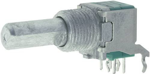 ALPS Dreh-Potentiometer Stereo 10kOhm Silber 0.05W RK09L1220 10KBX2 - Bild 1