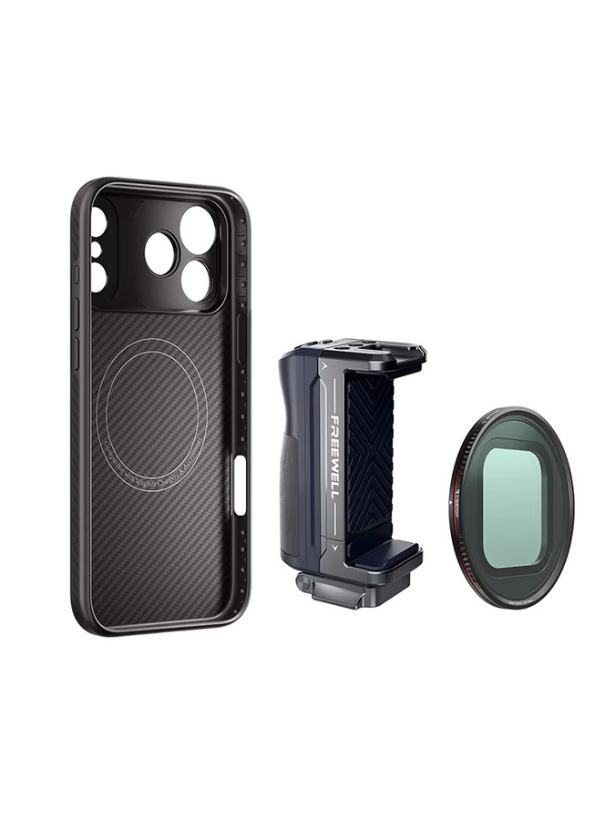 Freewell Smartphone-Starter-Kit mit VND-Filter und 17-mm-Halterung in Schwarz, kompatibel mit iPhone 17/16/15/14/13 Pro & Pro Max sowie Selfie-Sticks - Bild 5