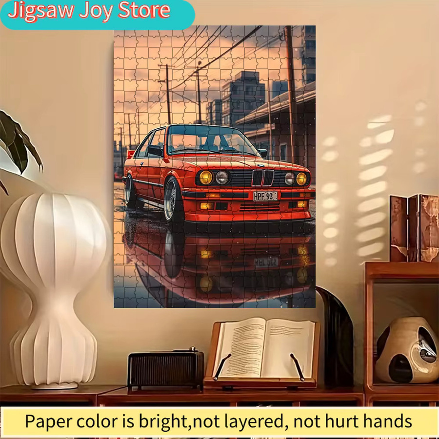 Rastar BMW E30 Sportwagen, Papier-Puzzle, Orange - Bild 3