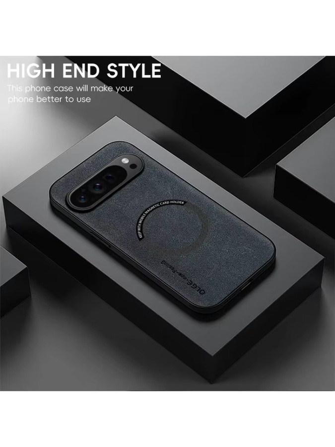 Retro Business PU-Leder Schutzhülle für Google Pixel 10, 9 und Pro XL 5G in Braun mit magnetischer Aufladung und stoßfestem Design - Bild 5