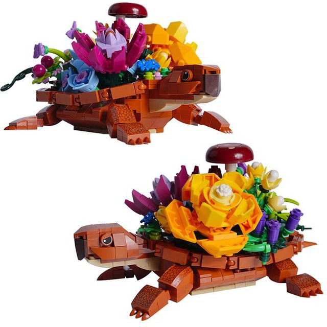 Binchi Schildkröten-Blumentopf, Baustein, 509 Teile, ab 6 Jahren - Bild 1