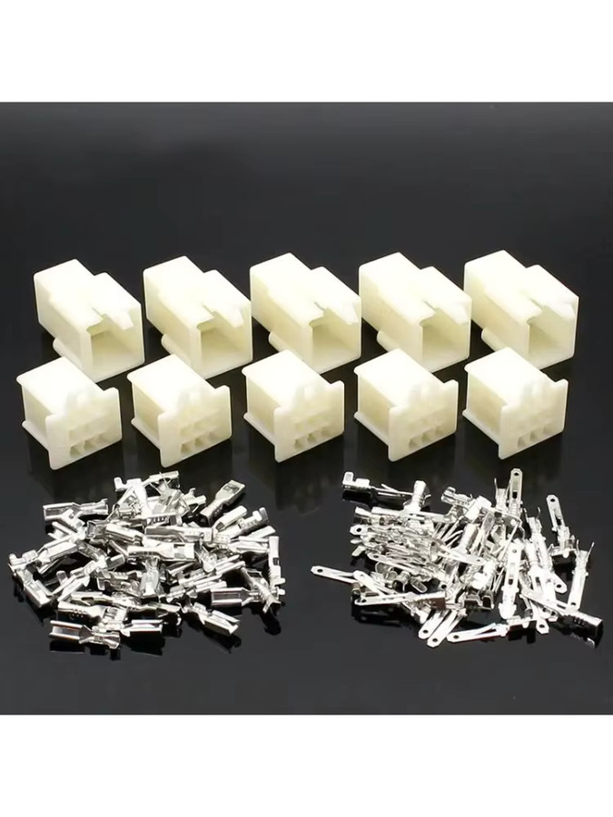ELECAPITAL 10er Set Elektrische Kabelstecker 2,8mm 9-Pin Automotive Terminal-Kit Männlich und Weiblich für Motorrad, E-Bike und Auto - Bild 4