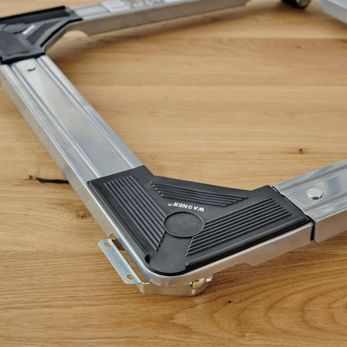 WAGNER SYSTEM Transporthilfe MM in Silber und Schwarz, Breite: 46 cm, Höhe: 4,8 cm, max. Tragfähigkeit: 220 kg - Bild 2