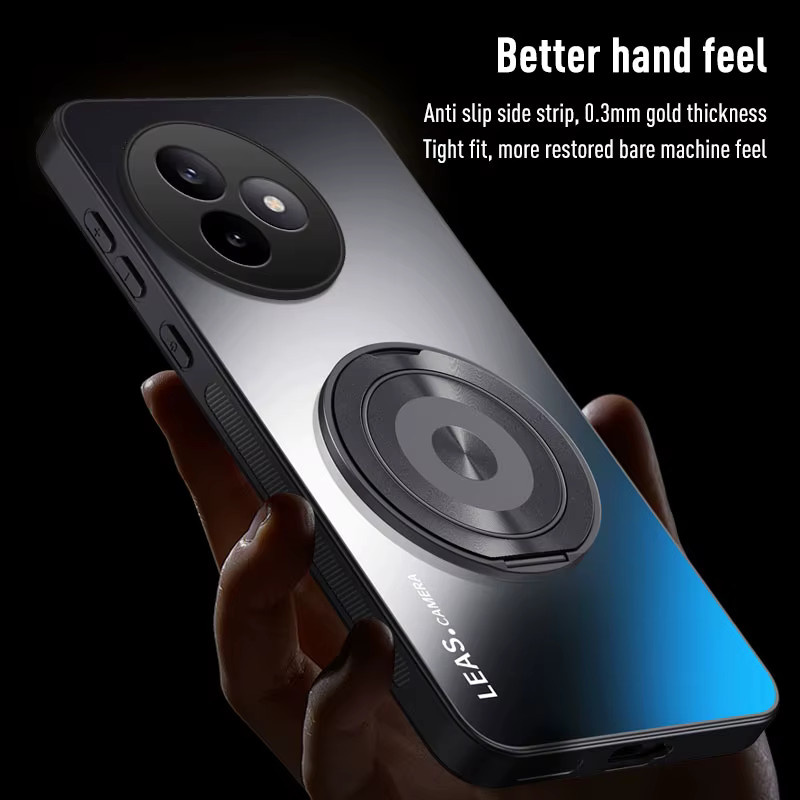 Magnetische Ring Ständer Schutzhülle für Xiaomi Poco F3 F4 F5 F6 F7 Ultra X6 X7 Pro C71 mit Magsafe und Objektivschutz in Weiß - Bild 4