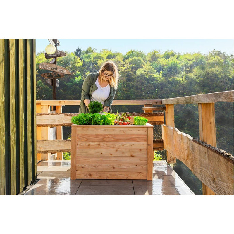 Westmann Hochbeet Klassik aus Lärche in Natur, B/T/H: 100 x 65 x 66 cm - Bild 5