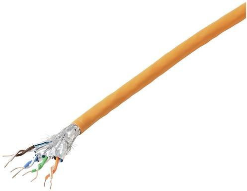 TRU COMPONENTS Netzwerkkabel CAT 7 S/FTP Ethernet LAN Orange 100 m - Bild 1