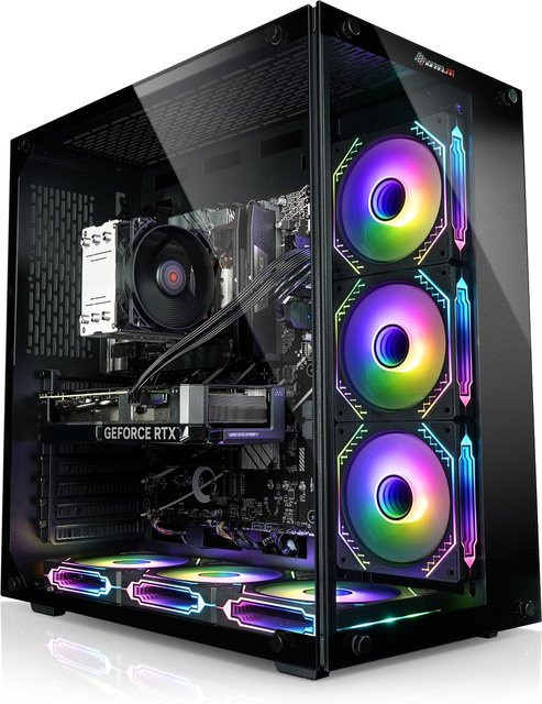 Kiebel PC Panorama IC4D Gaming-PC in Schwarz mit AMD Ryzen 7 5700G, 32GB DDR4, AMD Vega Grafik, 1TB SSD und Windows 11 - Bild 1