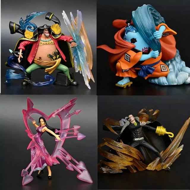 Bandai One Piece Figuren, 4-teiliges Set, Piraten, Modellpuppen - Bild 1