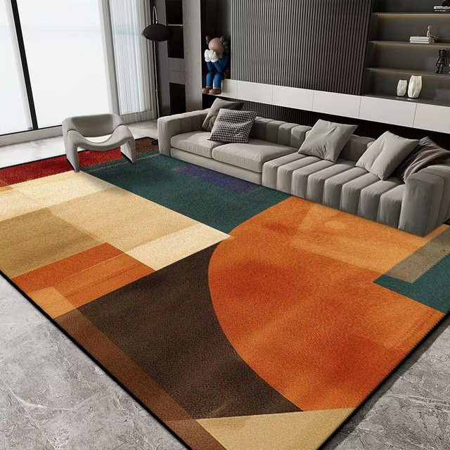 Karpetti Kurzflor Samtteppich in Multicolour, Waschbare Wohnzimmerteppich mit floralem Design, B x T: 200 x 230 cm - Bild 1