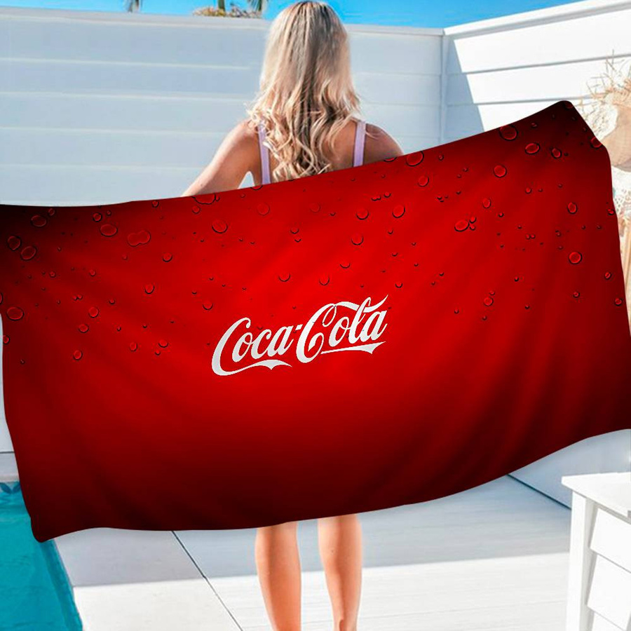 C-Cocas C-Colas Mikrofaser Strandtuch mit Grafikprint, weiß, B: 40 cm, H: 60 cm - Bild 2