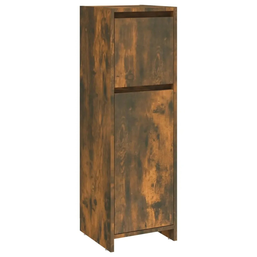 vidaXL Badezimmerschrank Räuchereiche Braun aus Holzwerkstoff B/T/H: 30 x 30 x 95 cm - Bild 2