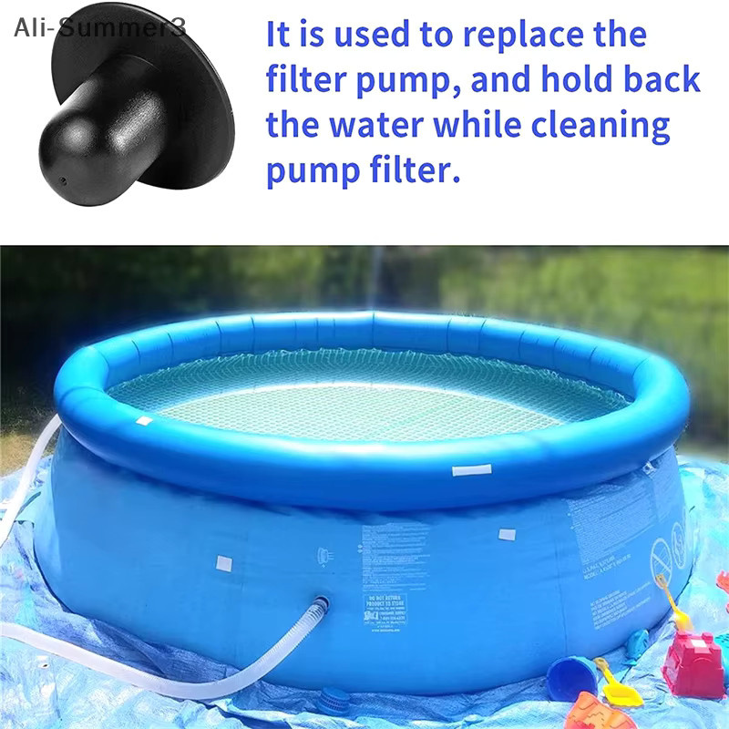 Intex Schwimmbad Wandstopfen Ersatzset, Wanddurchlass und Ablaufstopfen in Schwarz - Bild 4