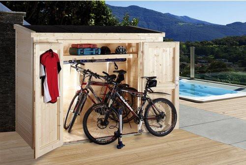 WOLFF FINNHAUS Gartenhaus Premium aus Holz in Beige, B/H/T: 260 x 178 x 104 cm - Bild 1