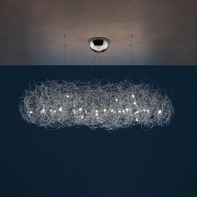 Catellani & Smith Fil de Fer Nuvola mod. A LED-Pendelleuchte in Silber - Bild 1