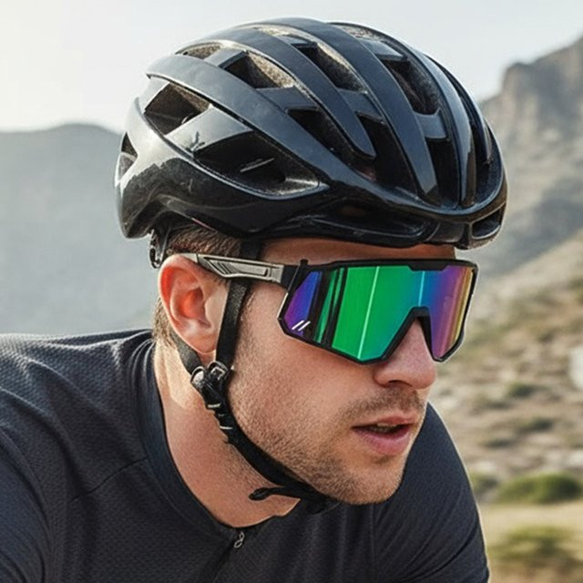 Sportsonnenbrille YK98511, Vollrand, Kunststoff, Unisex - Bild 1