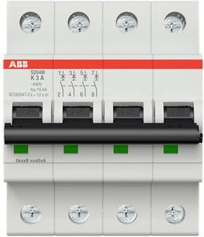 ABB S204M-K3 Leitungsschutzschalter 3A 400V grau 2CDS274001R0317 - Bild 1