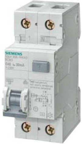 Siemens RCBO Leitungsschutzschalter 6 A, 230 V, Weiß, 5SU13560KK06 - Bild 1