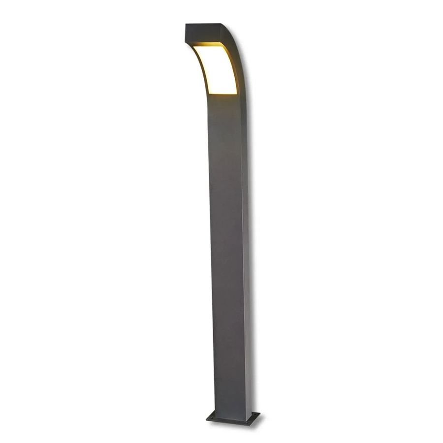 Lucande LED Außenleuchte Lennik Pollerleuchte aus Aluminium in Schwarz, IP54, 1-flammig - Bild 2