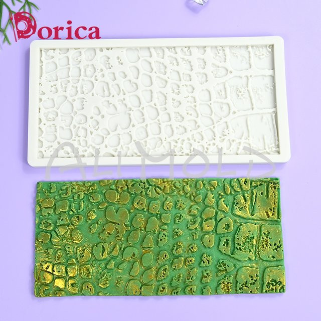 Dorica Silikonform Krokodil für Fondant, Schokolade und DIY-Modelle, Weiß, B/T/H: 20,3 x 20,3 x 20,3 cm - Bild 1
