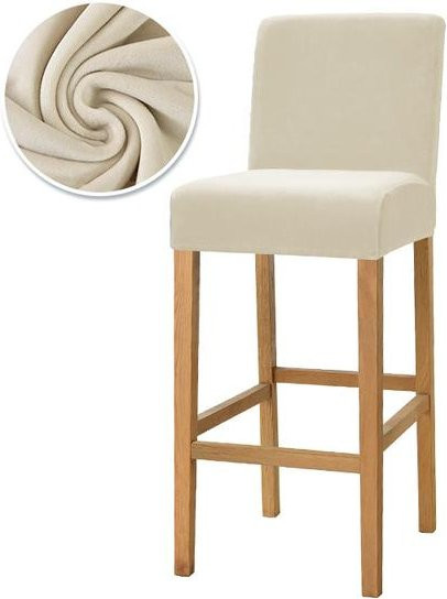 Leorate Samtstoff Stuhlhussen Stretch Sitzbezüge für Esszimmer und Sessel in verschiedenen Farben - Bild 1