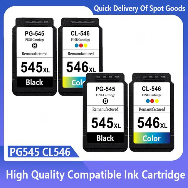 Canon Tintenpatrone Ersatz für PG-545XL Schwarz für Pixma IP2800 IP2850 MG2400 MG2450 MG2455 MG2500 - Bild 1