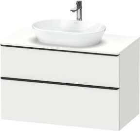 Duravit Waschtischunterschrank D-Neo Wandhängend in Schwarz und Weiß, B/T/H: 100 x 55 x 66,4 cm - Bild 1