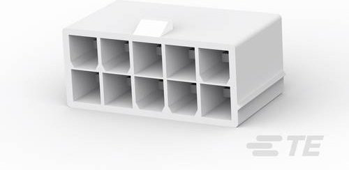 TE Connectivity Einbau-Stiftleiste Standard in Weiß aus Kunststoff 1-1586768-0 - Bild 1