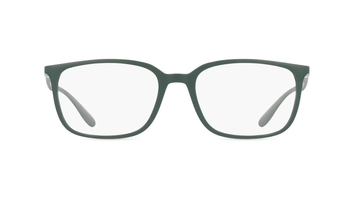 Ray-Ban RX7208 Korrektionsbrille, Vollrand, Quadratisch, Acetat, Unisex, grün - Bild 1