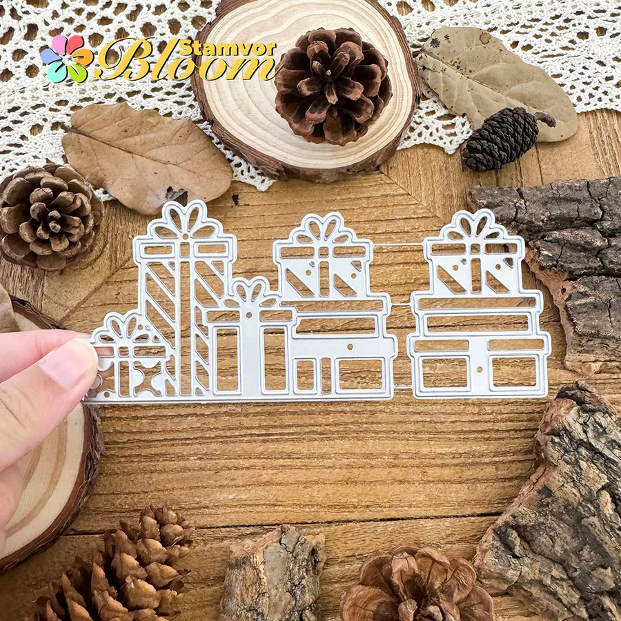 Dekorative Metall Stanzformen für Scrapbooking und Prägung in Silber - Bild 3