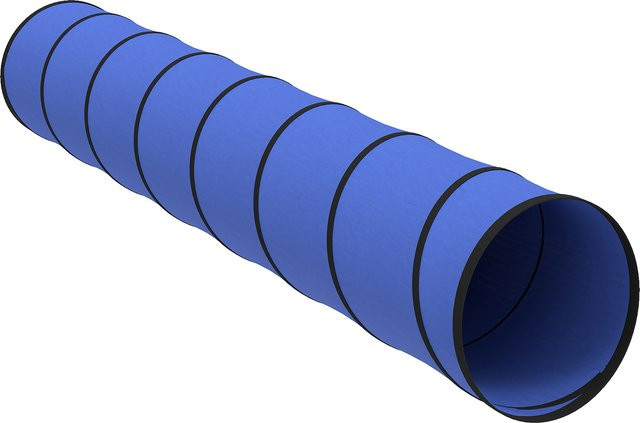 PawHut Hunde Agility Tunnel Blau mit 4 Bodenankern und Tragetasche für kleine und mittelgroße Hunde, Länge: 300 cm, Durchmesser: 50 cm - Bild 1