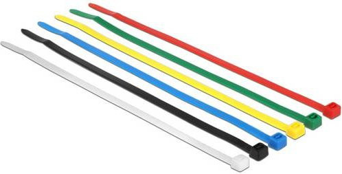 Delock 18626 Kabelbinder-Sortiment aus Kunststoff in Multicolor, 100 Stück - Bild 1