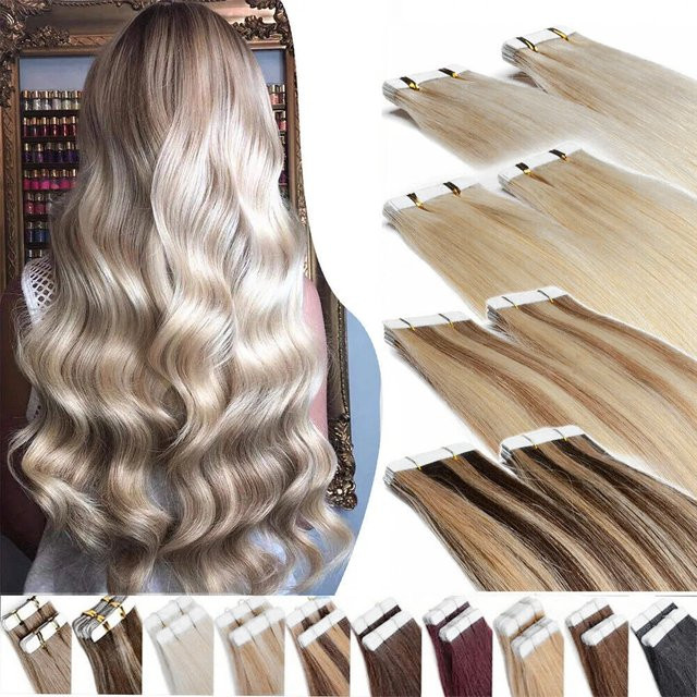 mayfive Echthaar Tape Ins, Blond - Bild 1