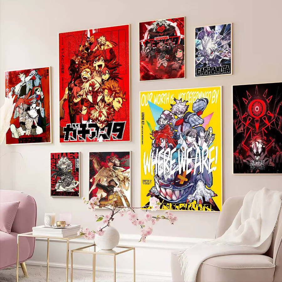 G-GACHIAKUTA Anime-Poster mit selbstklebendem Whitepaper-Druck, mehrfarbige Illustration zur Wanddekoration - Bild 2