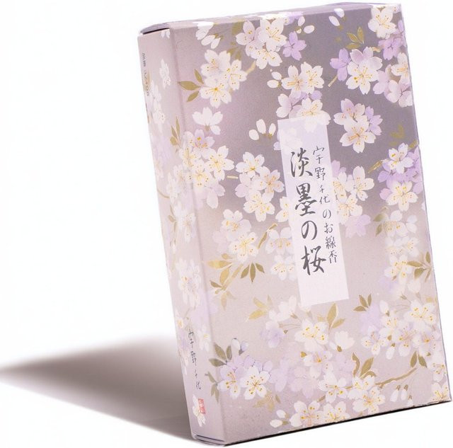 Uno Chiyo Räucherstäbchen von Eirakuya mit Kirschblüten Duft in Blassrosa, ultra-raucharm - Bild 1